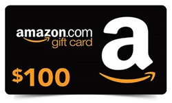 Image of $100 Amazon gift card.